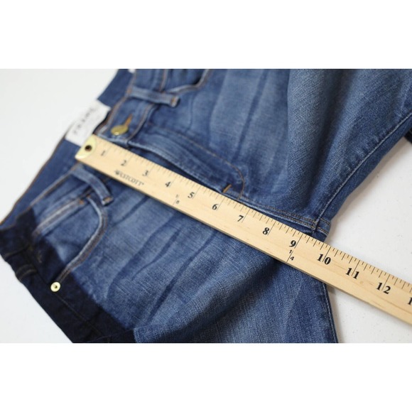 Frame Denim Womens Kenya Le High Skinny Crop Jeans Size 26 Two Tone Panel Blue - Picture 10 of 12